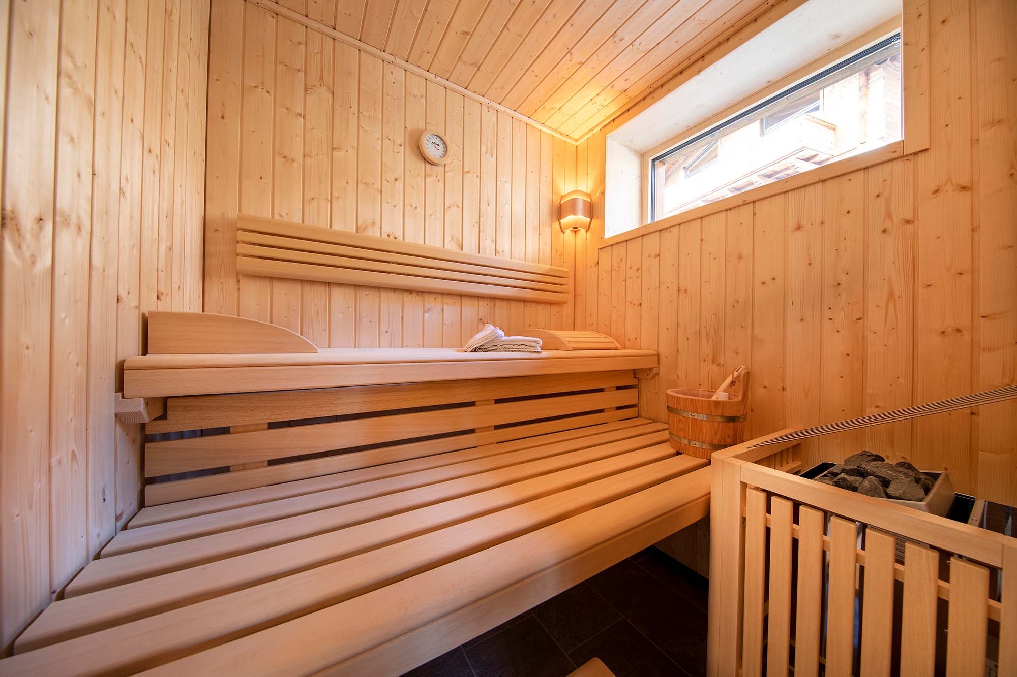 Sauna im Ferienchalet Bachmayrspitze
